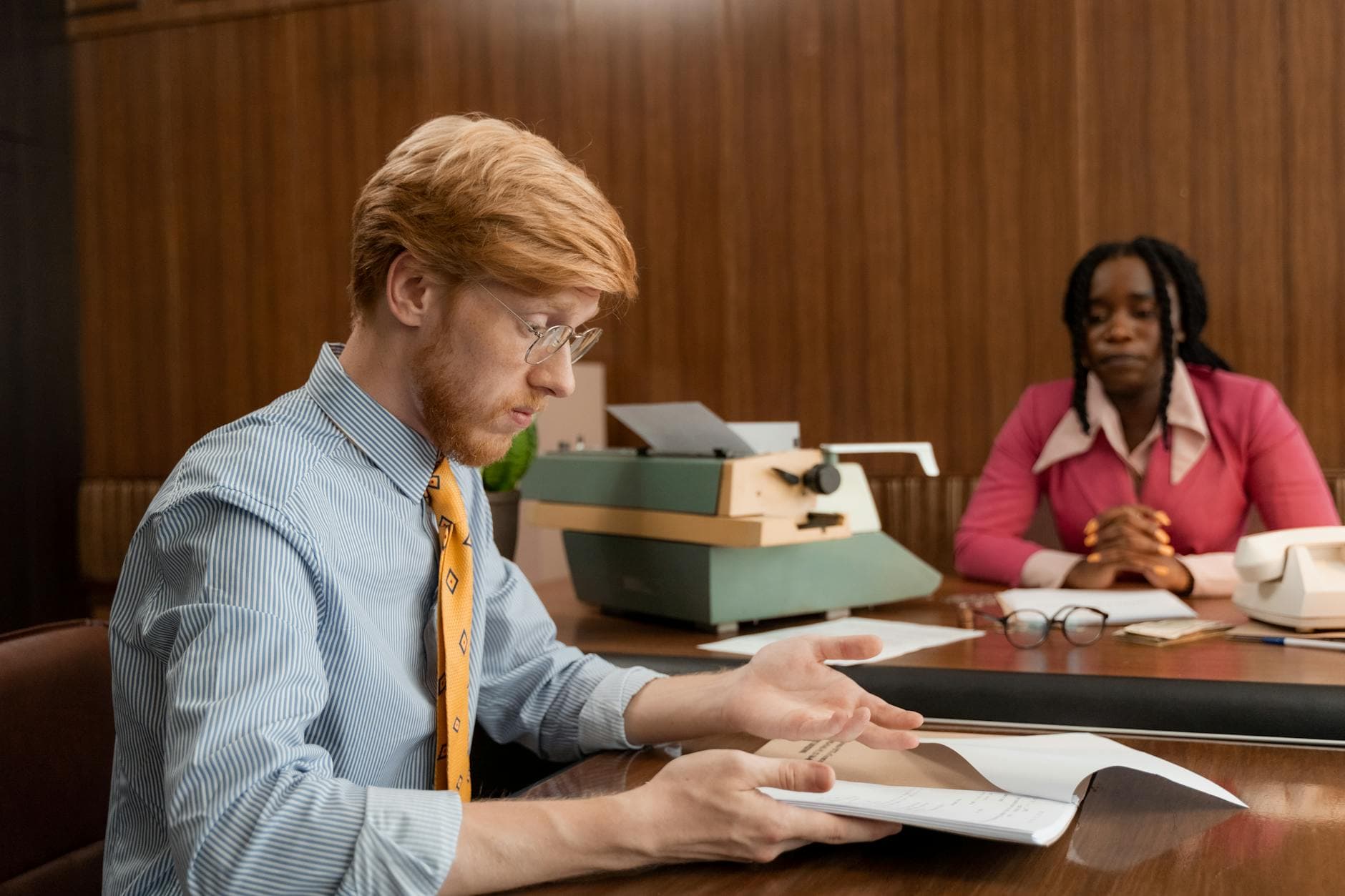 School principal at work